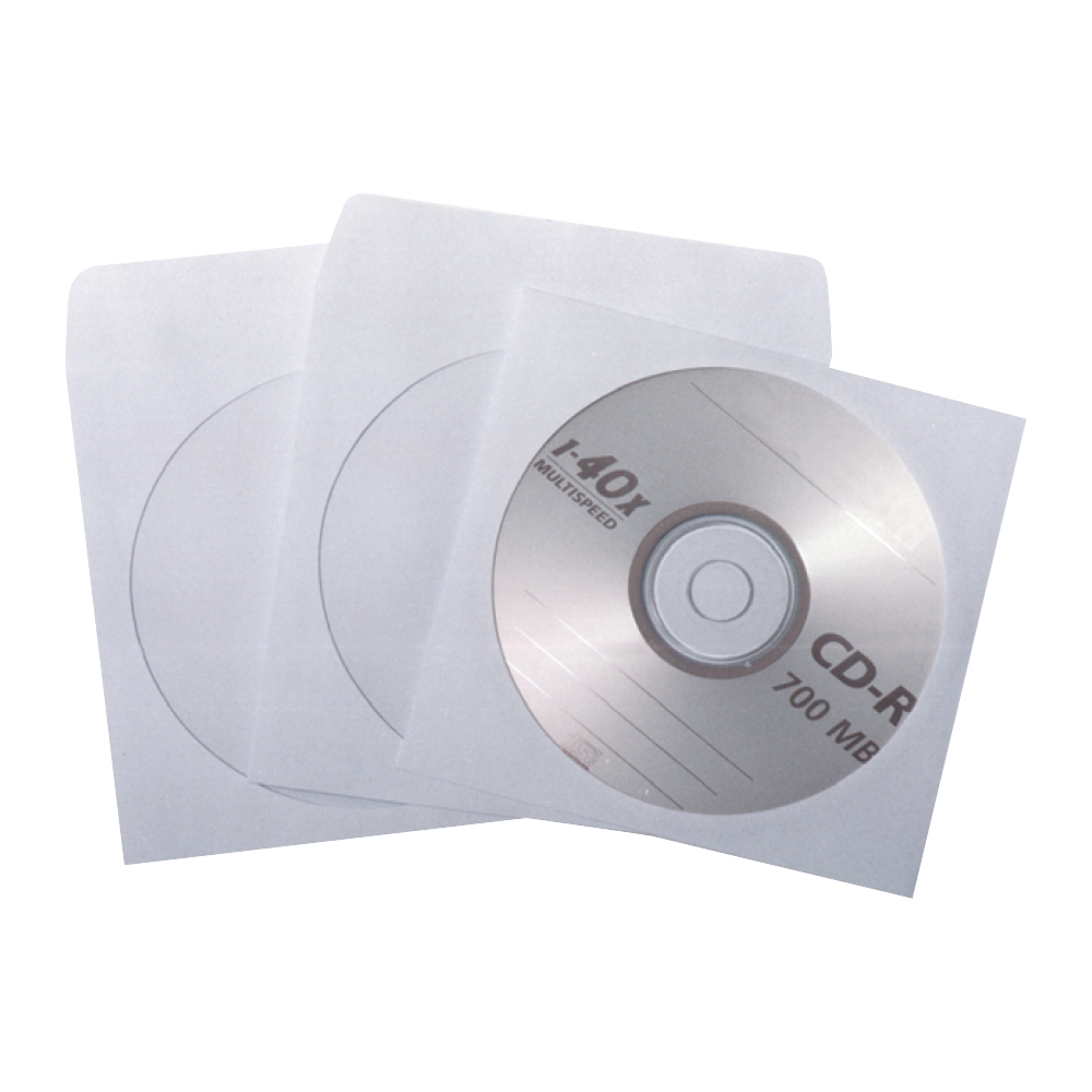 Plic CD  124 x 127 mm  fereastra  alb  fara adeziv  90 g/mp  1000 bucati/cutie