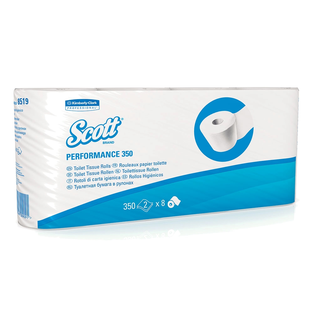 Hartie igienica Kimberly-Clark Scott  2 straturi  8 role/pachet