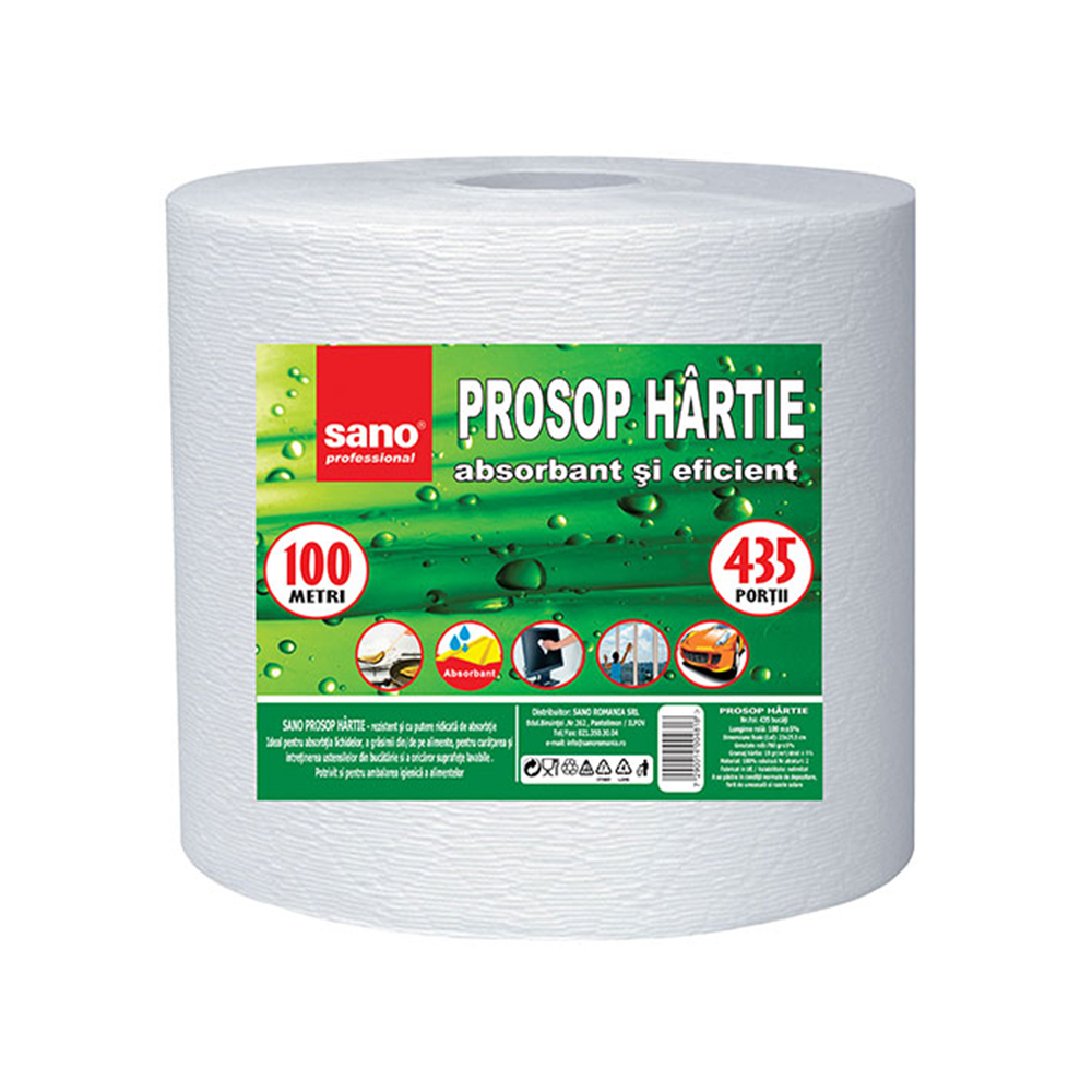 Prosoape de hartie in rola sano 100 metri