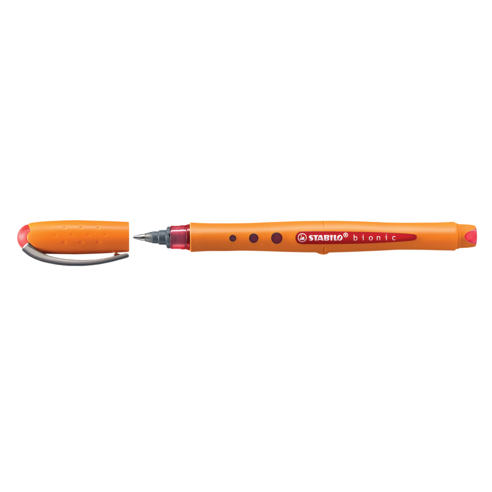 Roller cu cerneala  Stabilo  Bionic Worker Colorful  0.5 mm  plastic  rosu