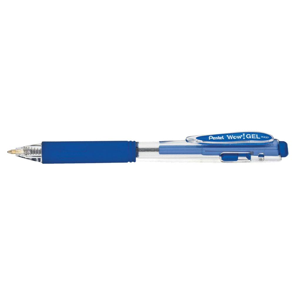 Roller cu gel  Pentel  Wow!Gel  0.7 mm  plastic  albastru
