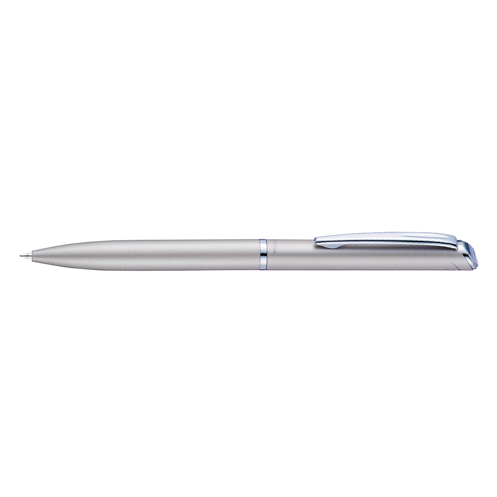 Roller pentel energel high class 0.7mm corp argintiu scris negru mecanism prin rasucire rezistent durabil