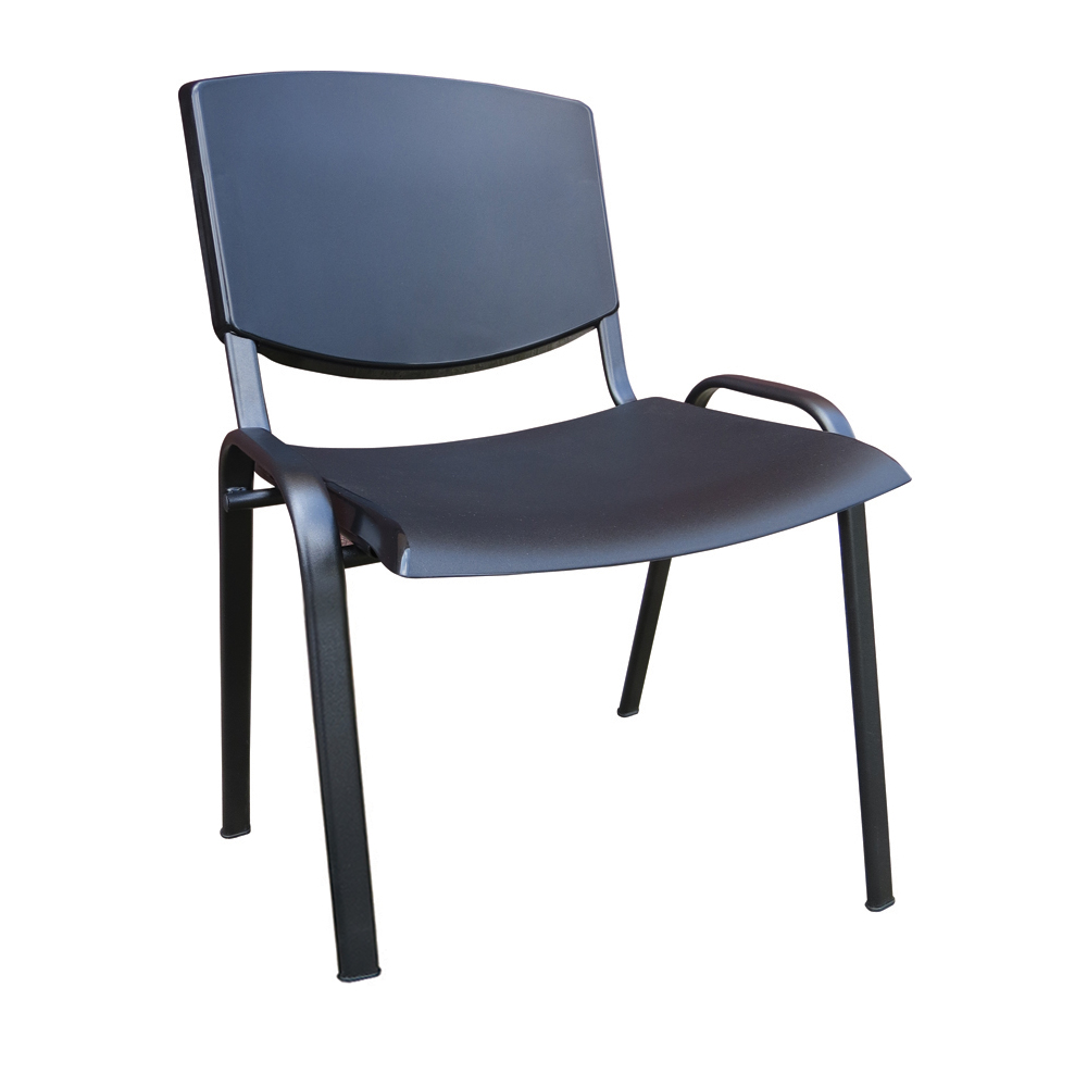Scaun vizitator edda plastic negru
