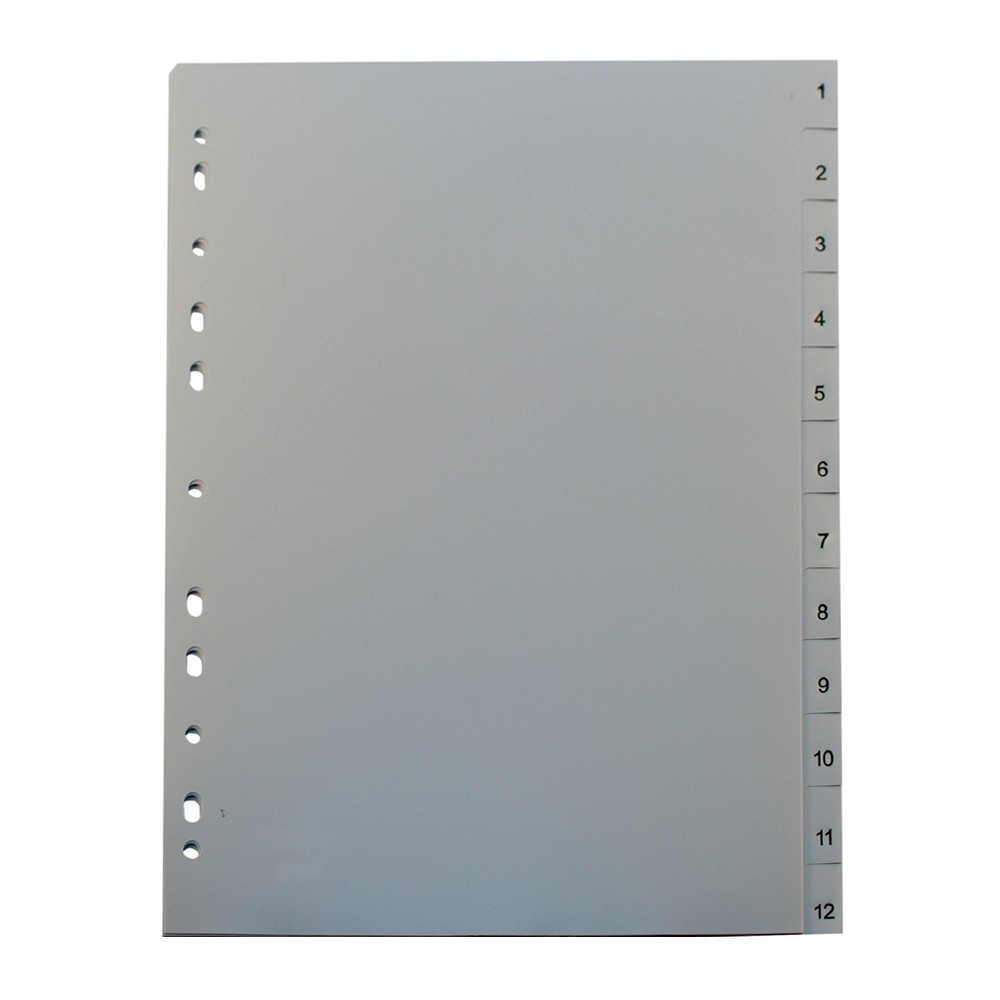 Separatoare Noki  din plastic  cu index 1-12
