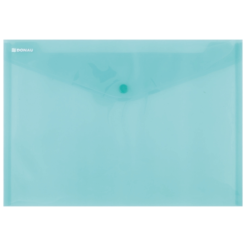 Mapa documente  Donau  A4  inchidere cu capsa  plastic  verde transparent