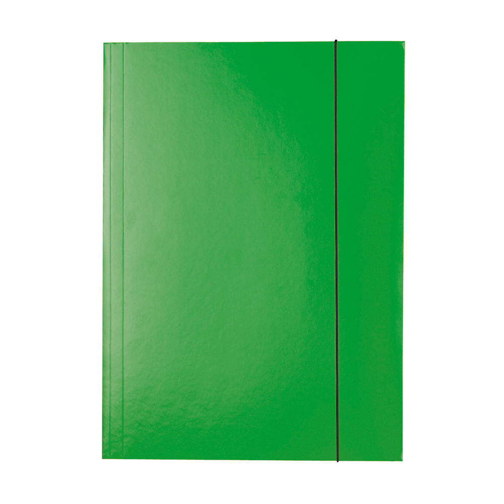 Mapa Esselte Economy din carton  cu elastic  verde