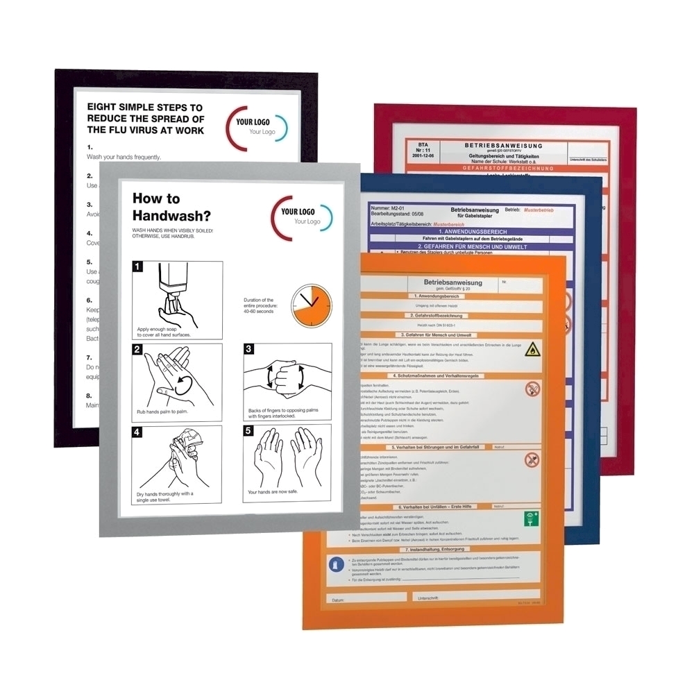 Display magnetic Durable Duraframe  A3  argintiu  2 bucati/set