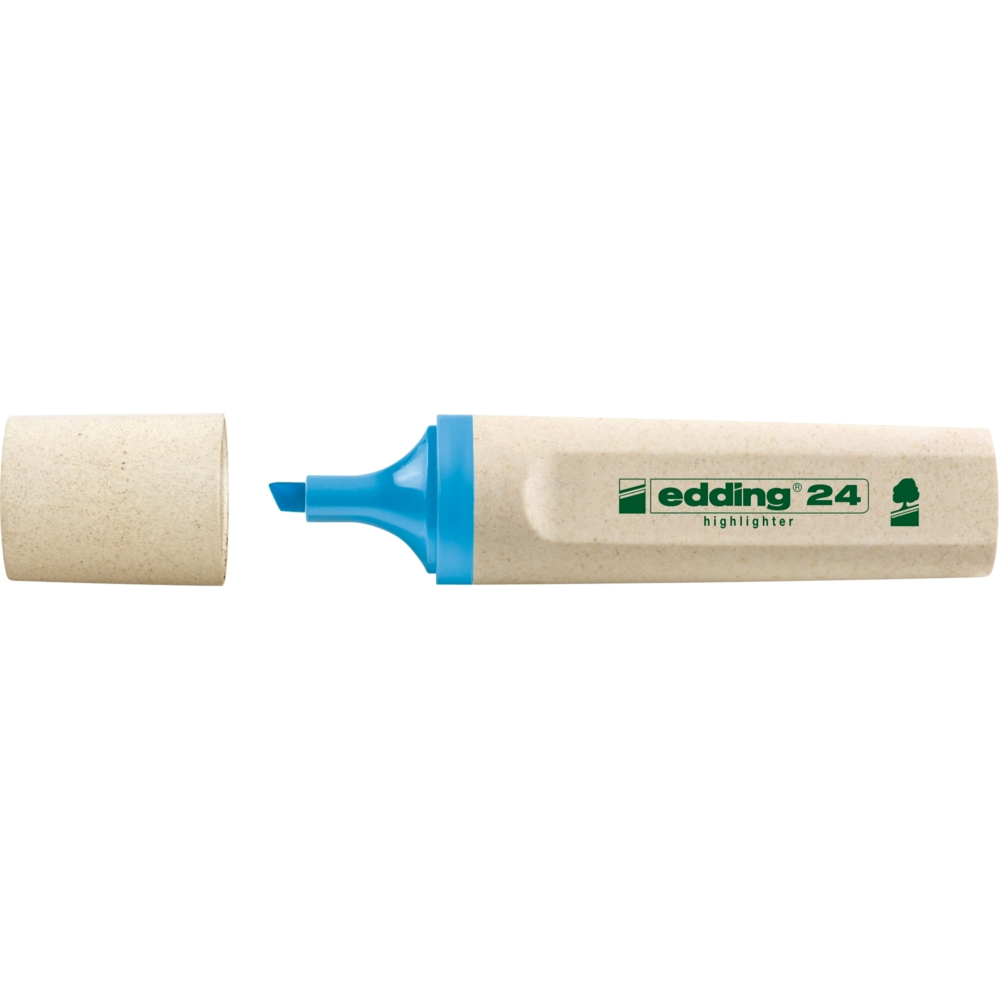 Textmarker Edding Ecoline varf retezat 2-5 mm albastru Edding