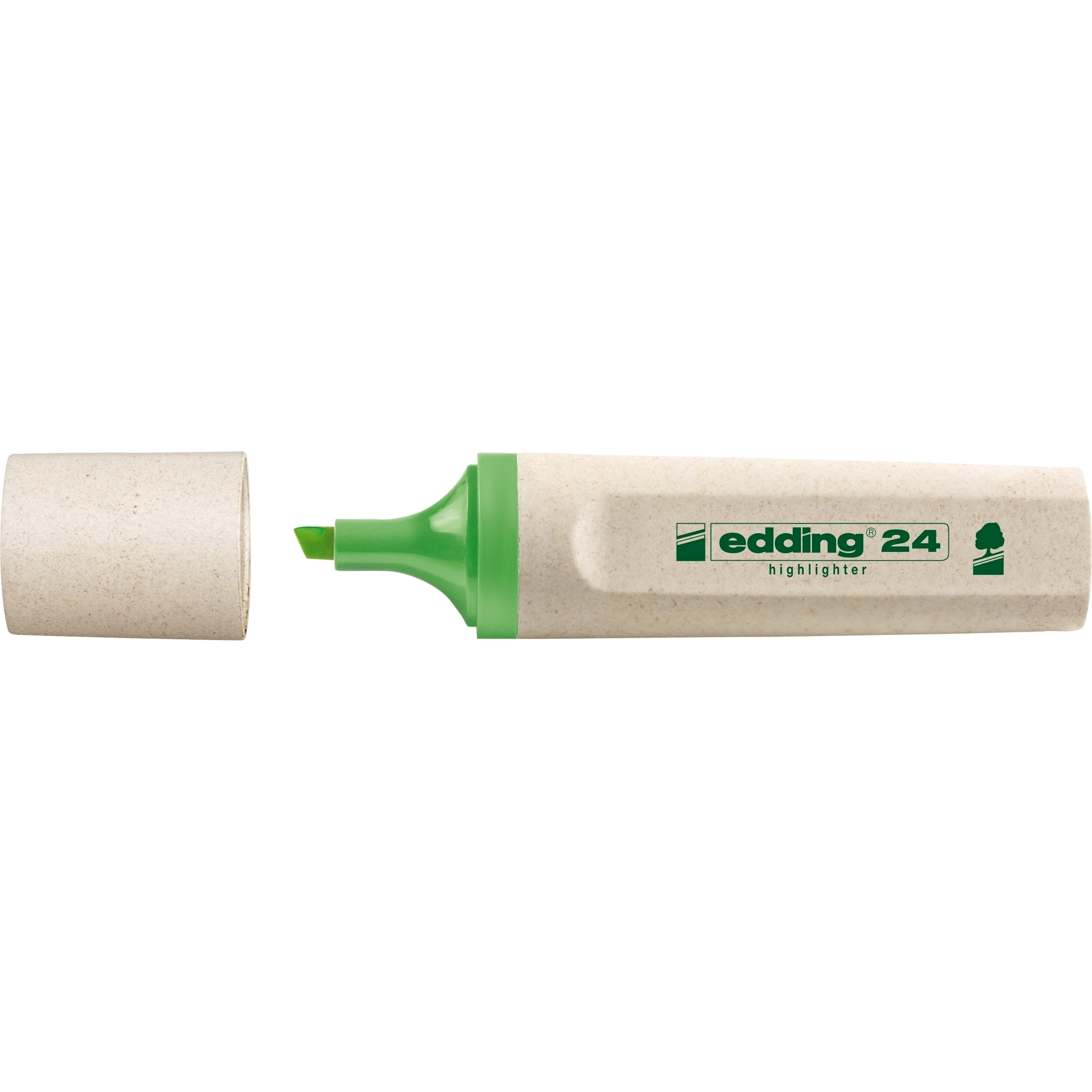 Textmarker Edding Ecoline varf retezat 2-5 mm verde Edding imagine model 2022