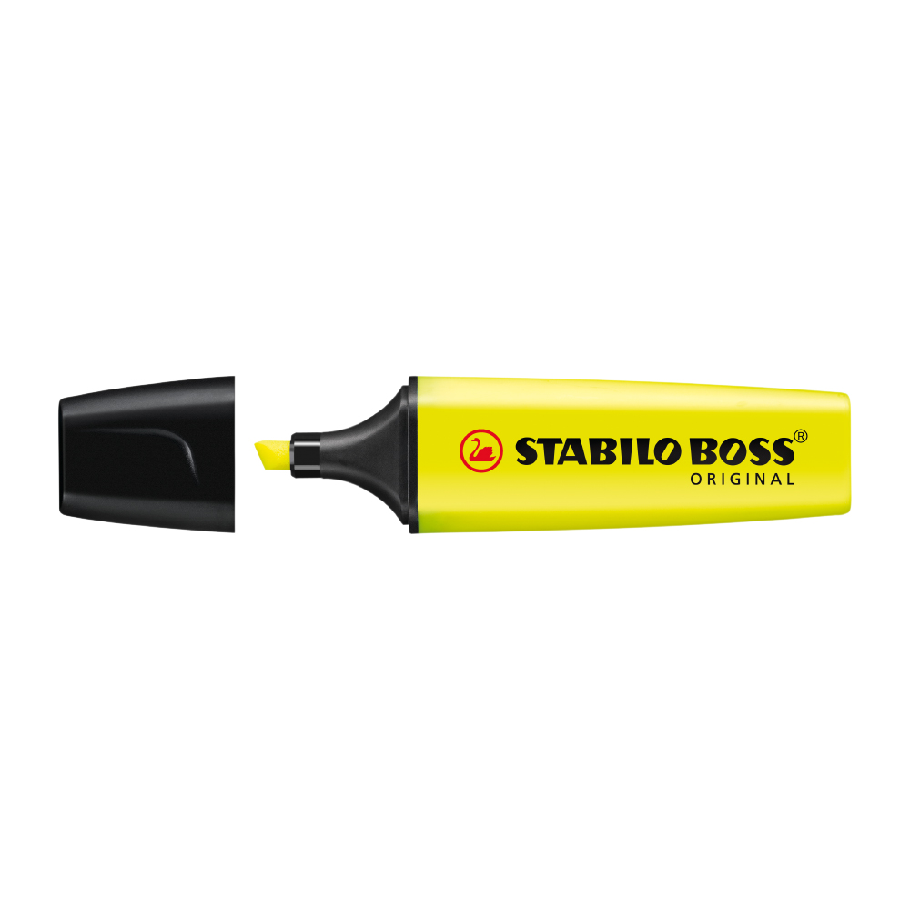 Textmarker Stabilo Boss  varf 2-5 mm  galben