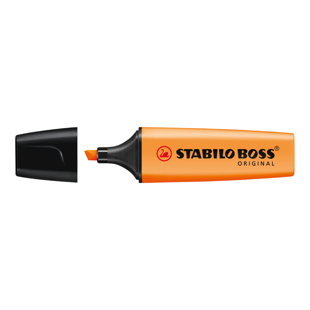 Textmarker Stabilo Boss varf 2-5 mm portocaliu sanito.ro