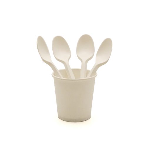 Set 100 bucati lingurite bio compostable
