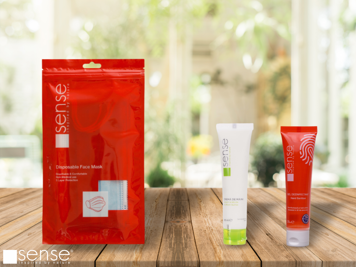 Daily kit sense - gel dezinfectant crema de maini masti igienice