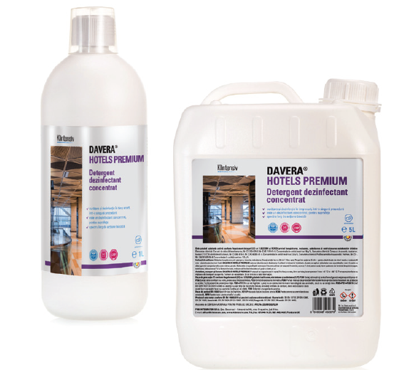 Davera hotels 500ml - dezinfectant pentru suprafete rtu industria horeca