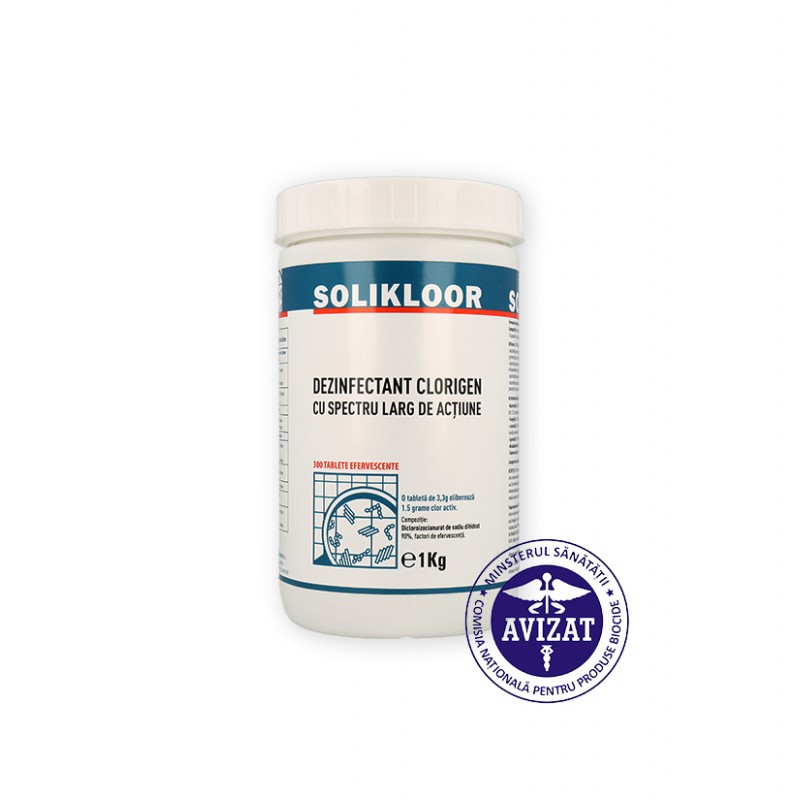 Solikloor™ - dezinfectant clorigen cu spectru larg de actiune 1kg