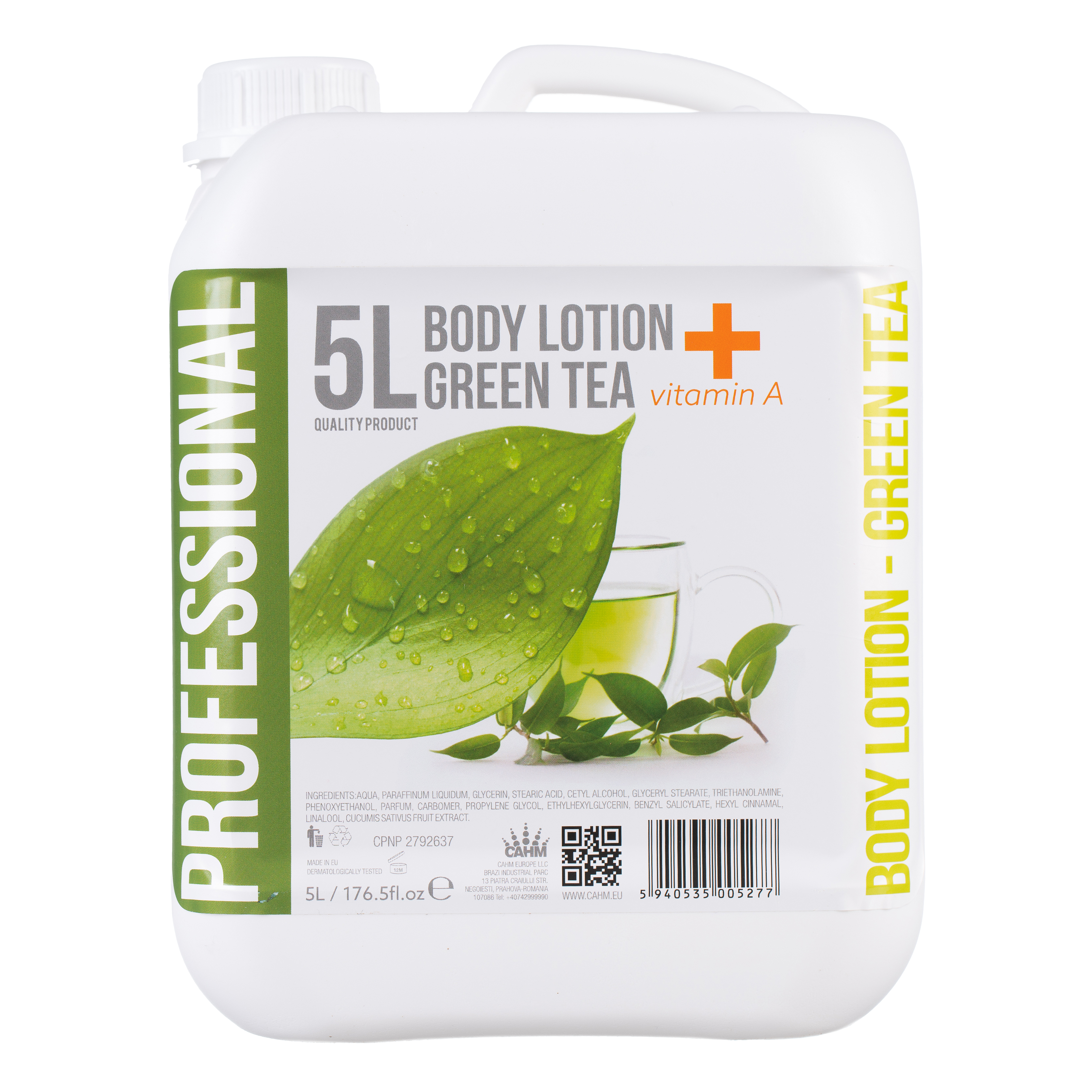 Crema De Corp 5L -Green Tea + Vitamina A CAHM imagine 2022 depozituldepapetarie.ro