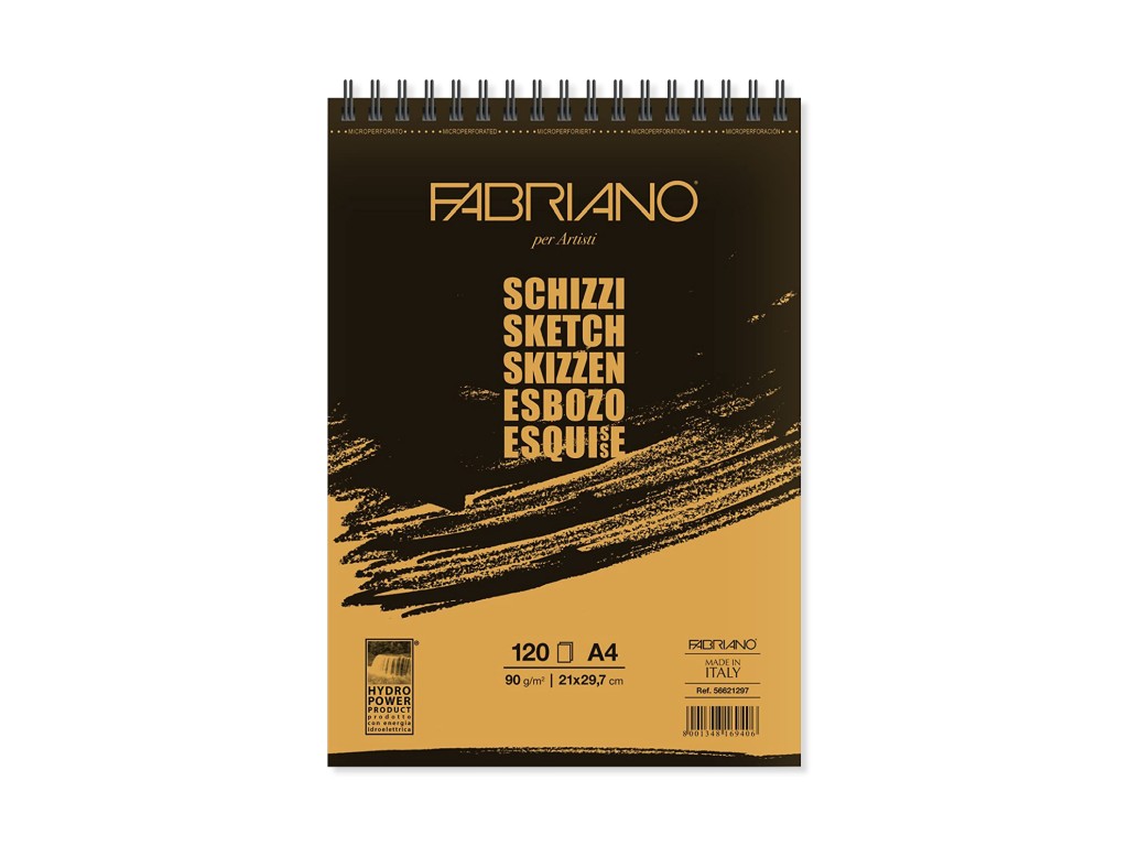 Bloc desen schizzi a4 cu spira fabriano