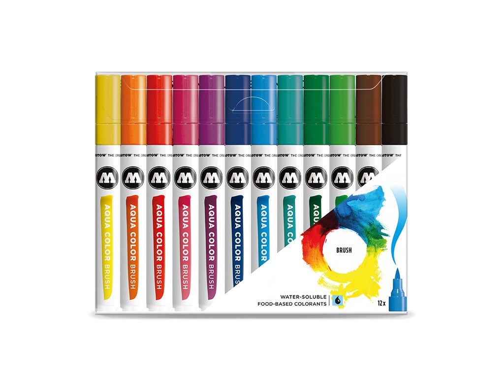 Aqua color brush basic set 1