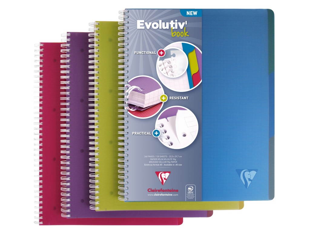 Caiet Clairefontaine Lincolor Evolutiv Clairefontaine imagine 2022 depozituldepapetarie.ro