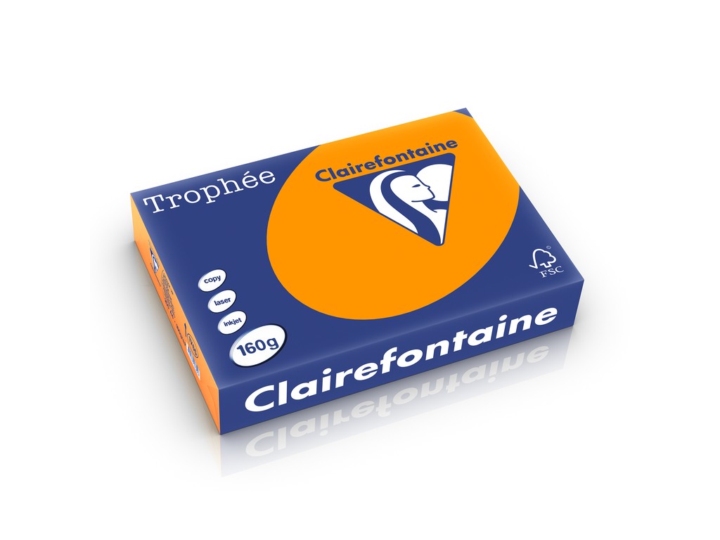 Carton color A4 Clairefontaine Intens 160 g/mp-250 coli/top Clairefontaine imagine noua