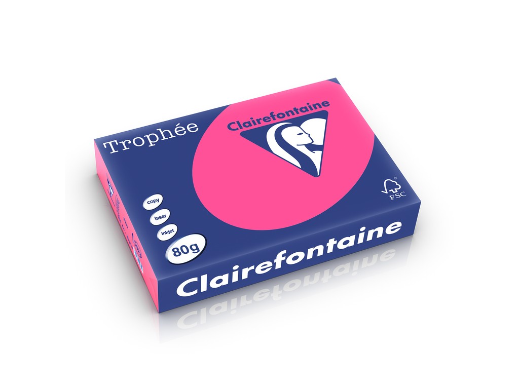 Hartie color Clairefontaine Fluo A4 80g/mp 500 coli/top