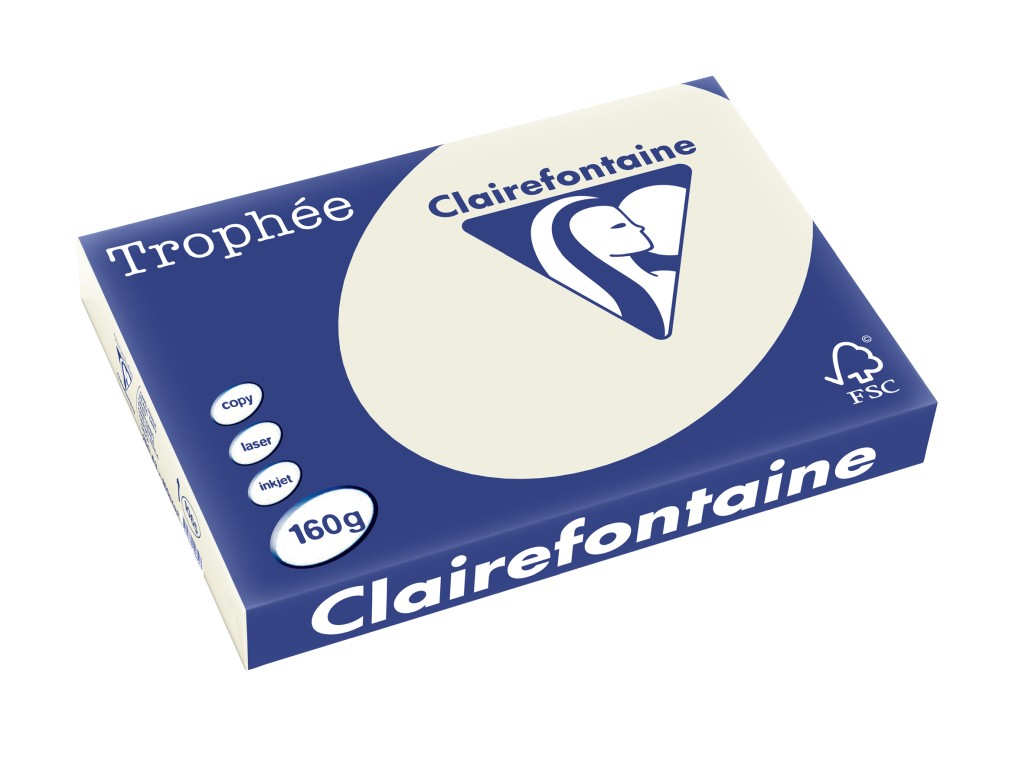 Carton color A3 Clairefontaine Pastel 160 g/mp-250 coli/top Clairefontaine