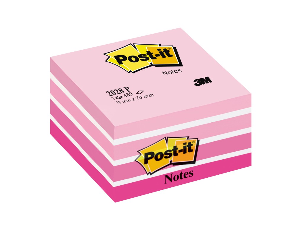 Cub notite adezive Post-it® Pastel