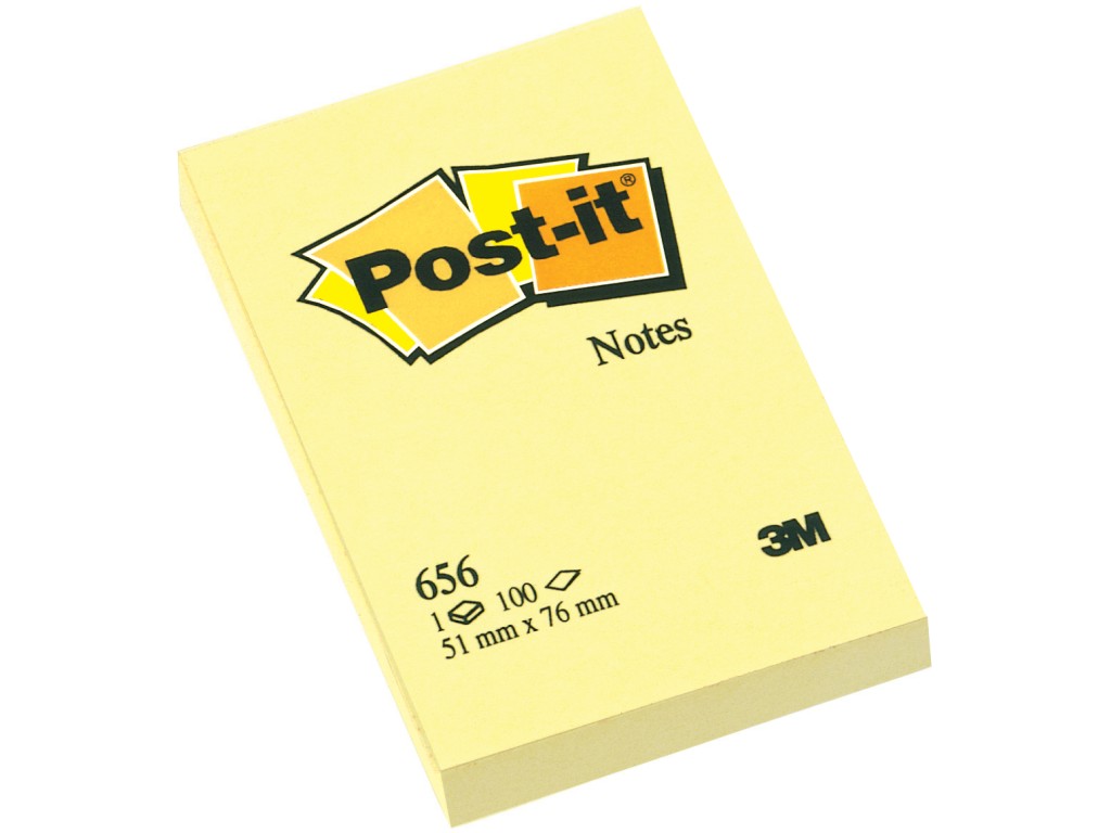 Notes adeziv Post-it® Canary Yellow™ 51 x 76 mm Post-it