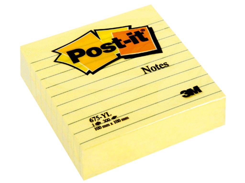 Notes adeziv Post-it® Canary Yellow™ liniat Post-it imagine 2022 depozituldepapetarie.ro