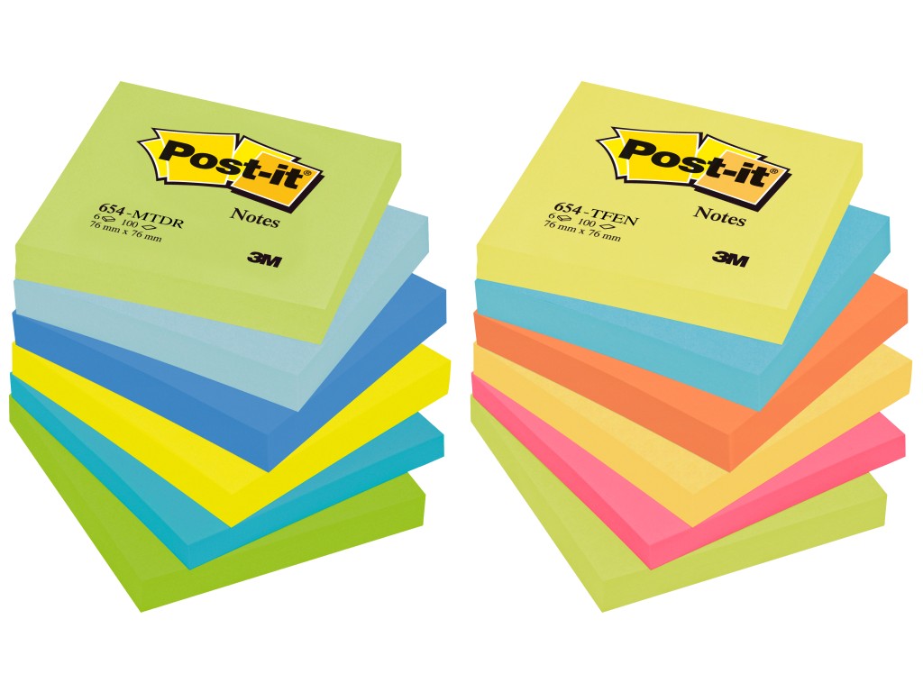 Notes adeziv Post-it® Neon Post-it imagine 2022 depozituldepapetarie.ro