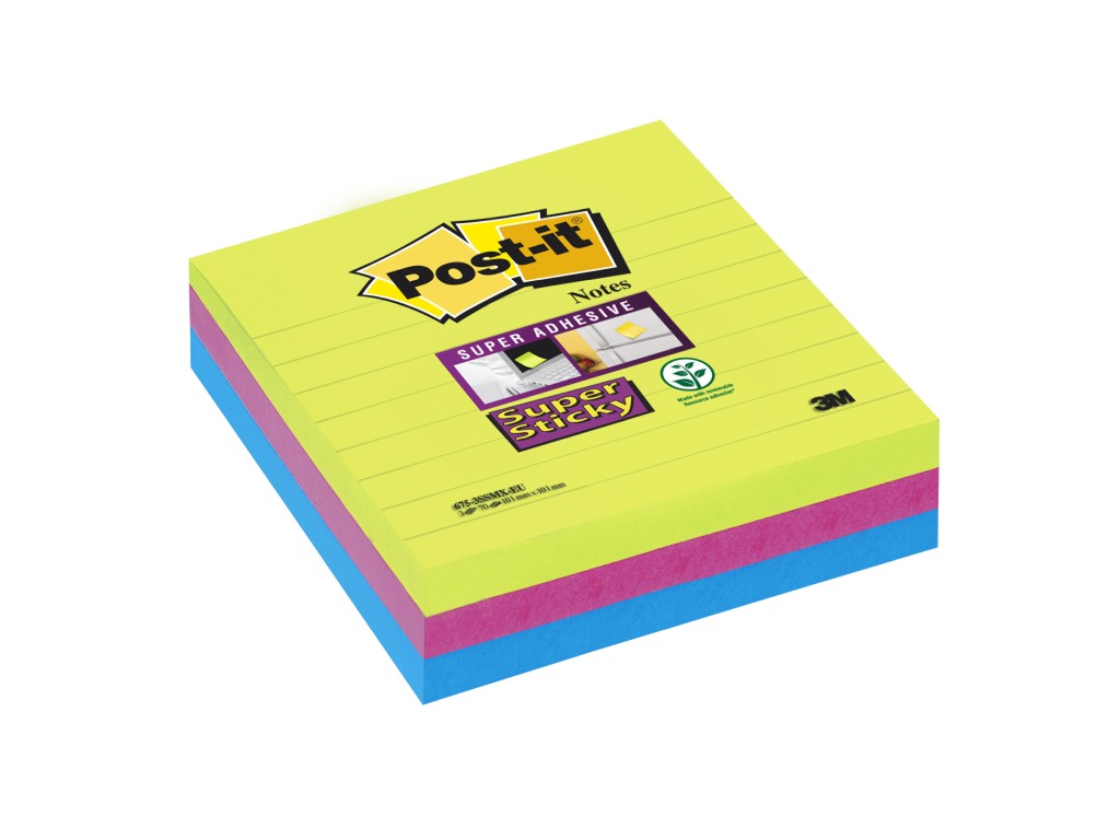 Notes adeziv pentru conferinta Super Sticky Post-it Post-it imagine 2022 depozituldepapetarie.ro