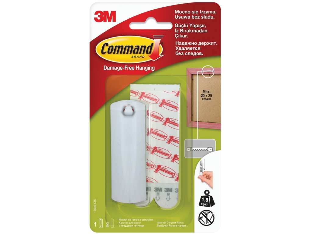 Carlig clasic montare tablouri command 3m