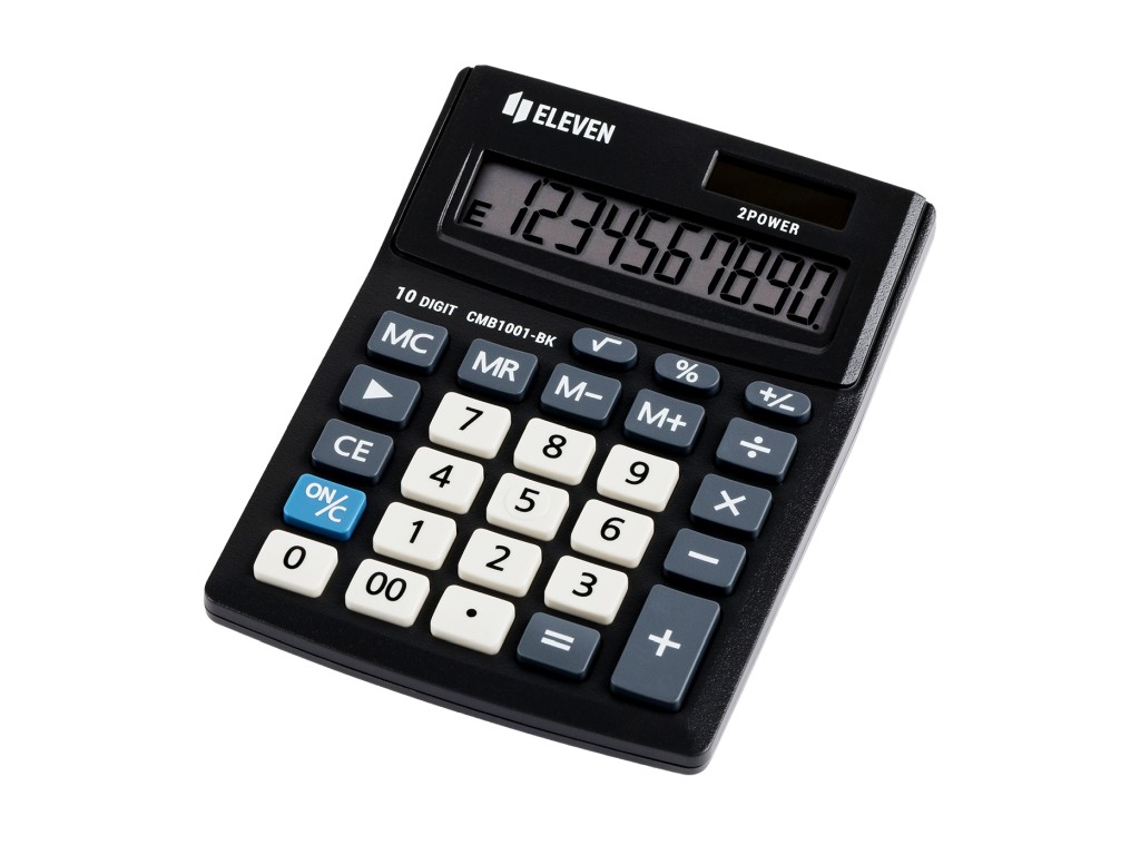 Calculator de birou 10 digiti 137 x 102 x 31 mm Eleven CMB1001-BK