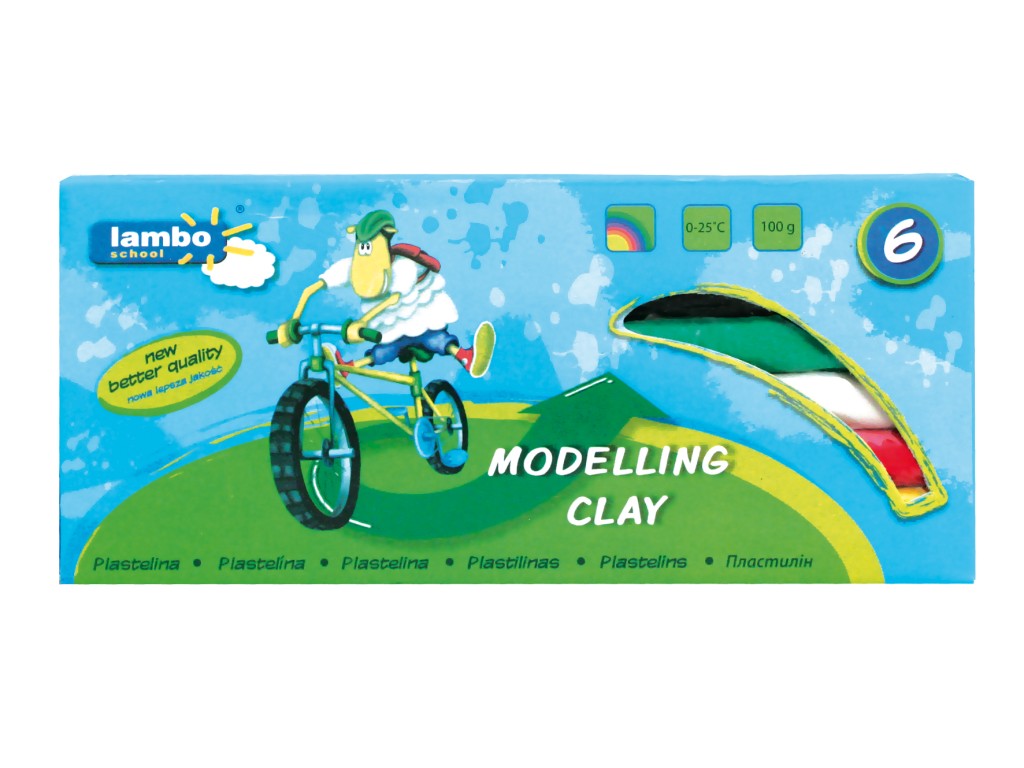 Plastilina Lambo School 6/set