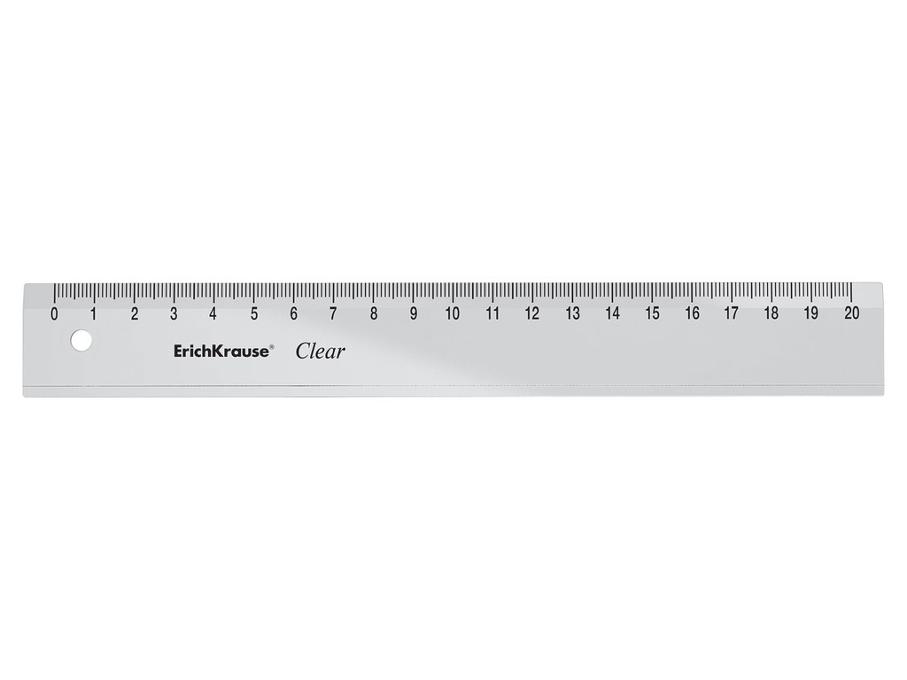 Rigla din plastic 20 cm erich krause