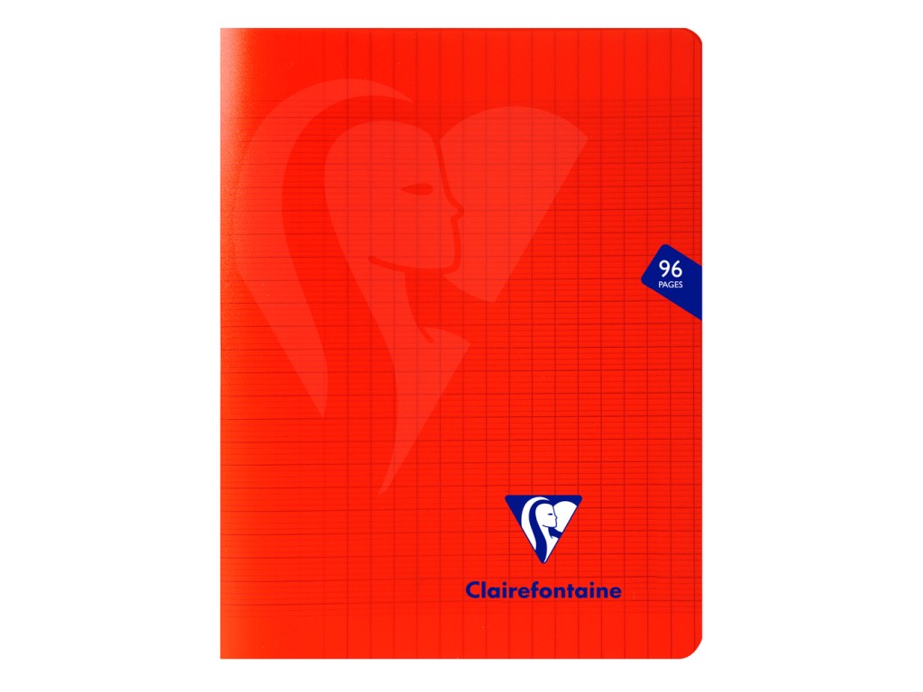 Caiet A5+ (17 x 22 cm) capsat  coperta PP  48 file  liniatura franceza  Clairefontaine