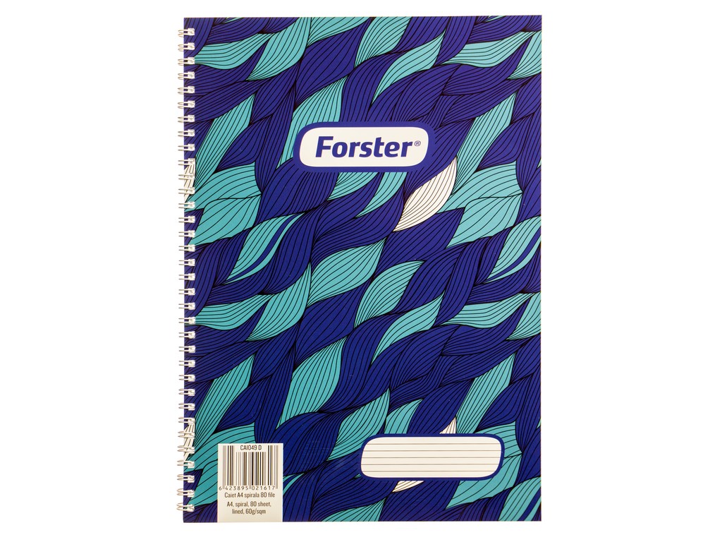 Caiet cu spirala Forster A4 80 file