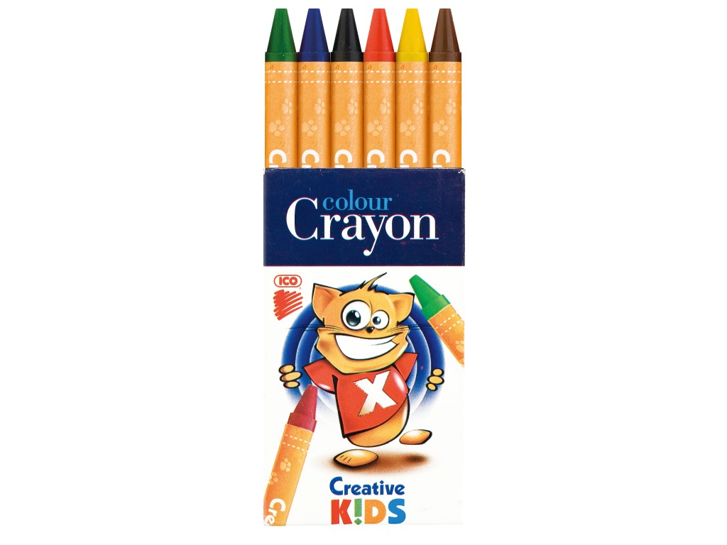Creioane Cerate Creative Kids 6/Set sanito.ro
