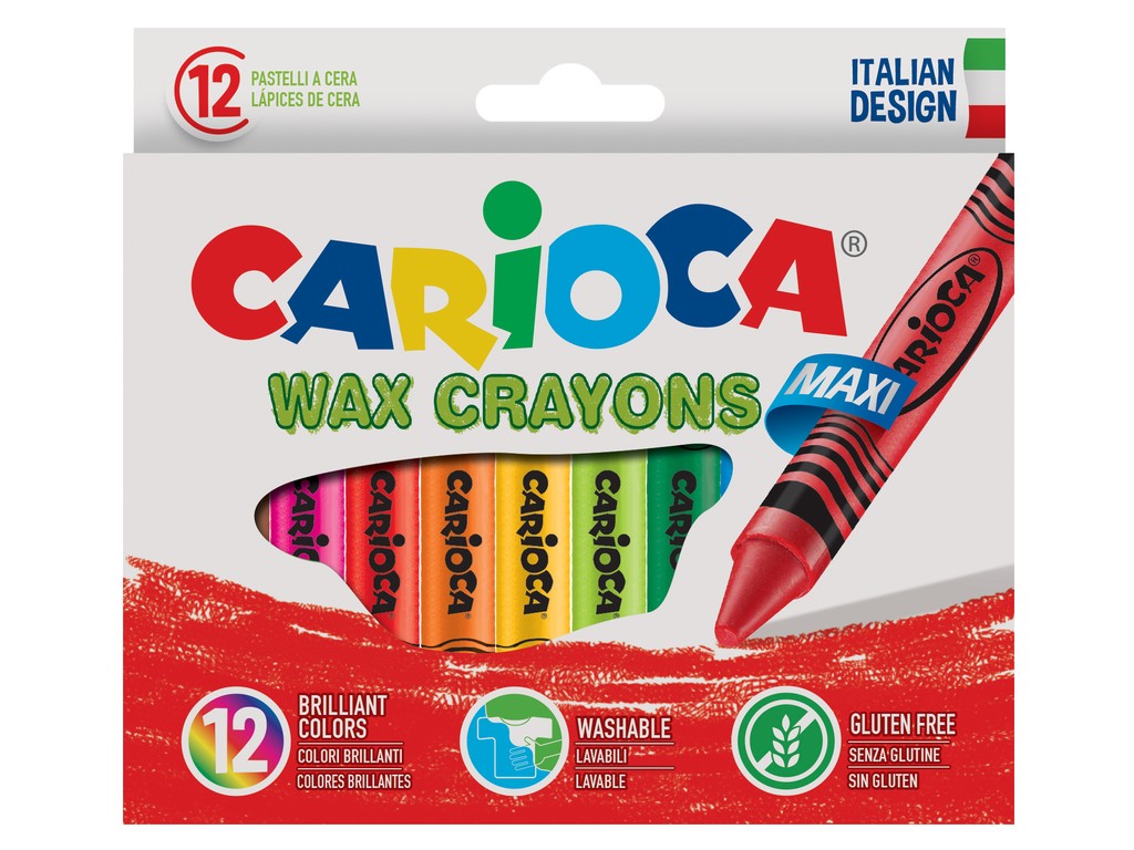 Creioane cerate Maxi 12/set Carioca imagine model 2022