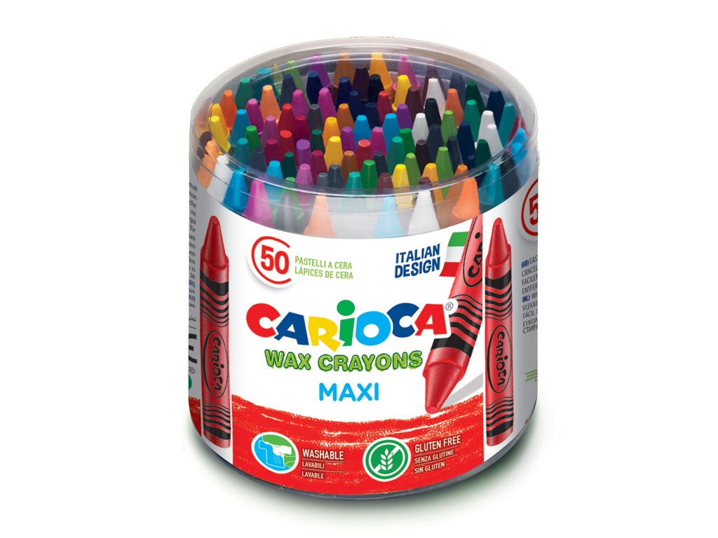 Creioane cerate Maxi 50/set Carioca imagine 2022 depozituldepapetarie.ro