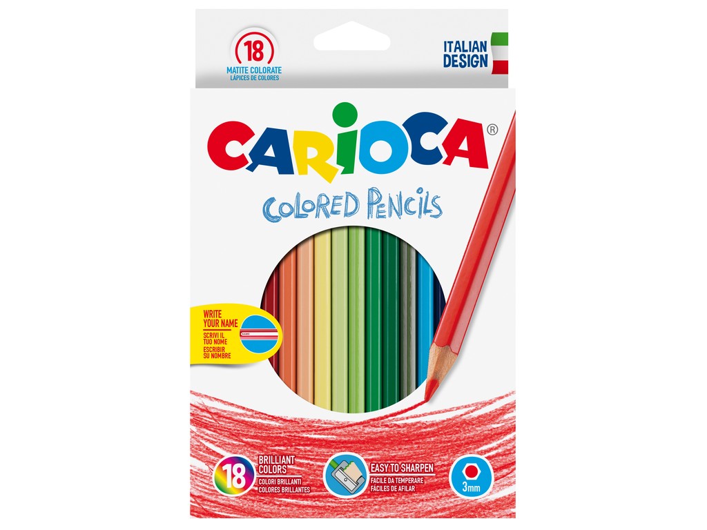 Creioane color 18/set Carioca imagine 2022 depozituldepapetarie.ro