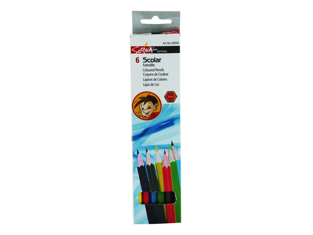 Creioane color Scriva 6/set