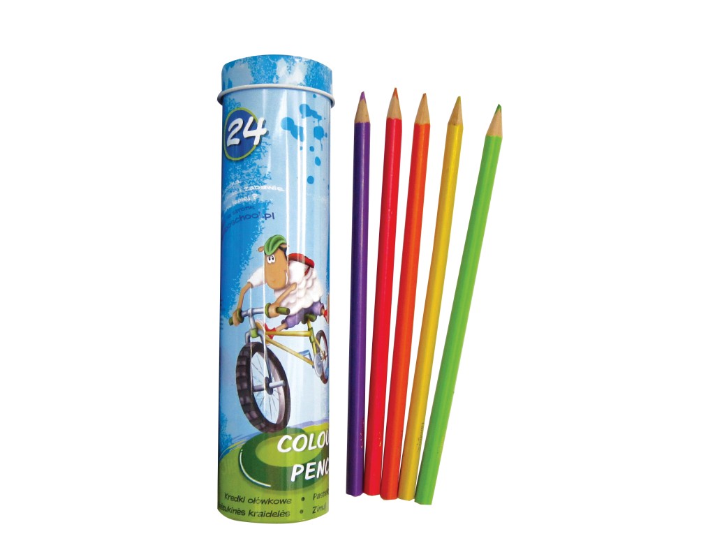 Creioane color triunghiulare lambo school 24/set