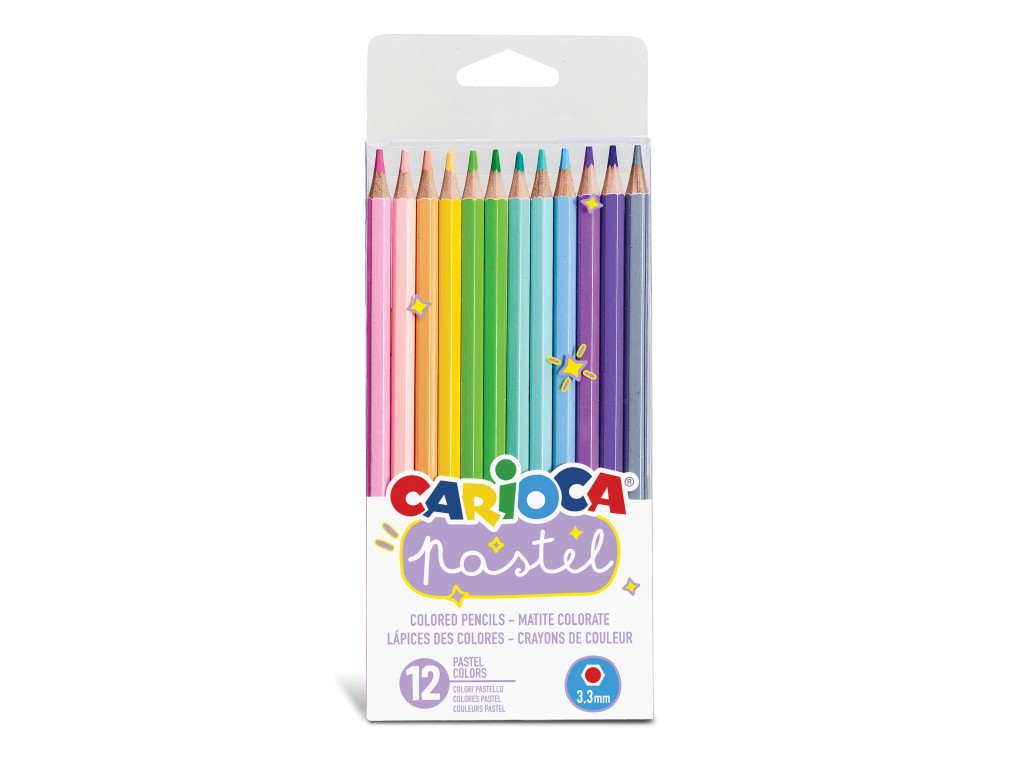 Creioane color Carioca Pastel 12/set Carioca