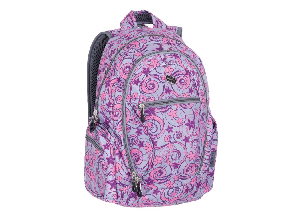 Rucsac dobby gray flower
