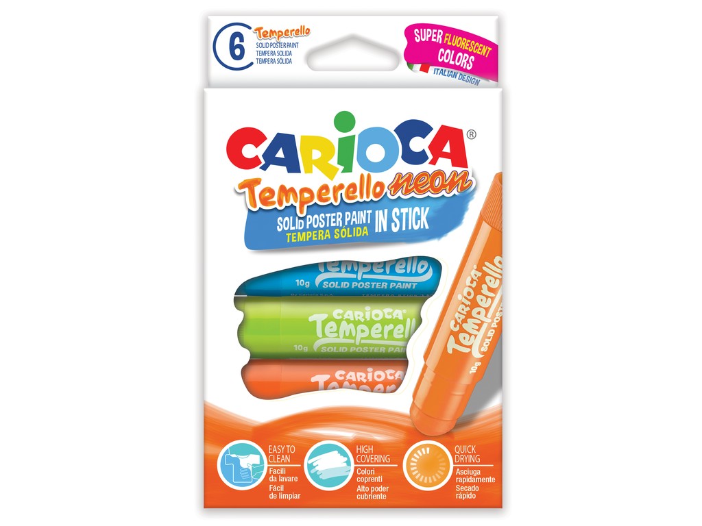 Creion-tempera Temperello Neon 6/set