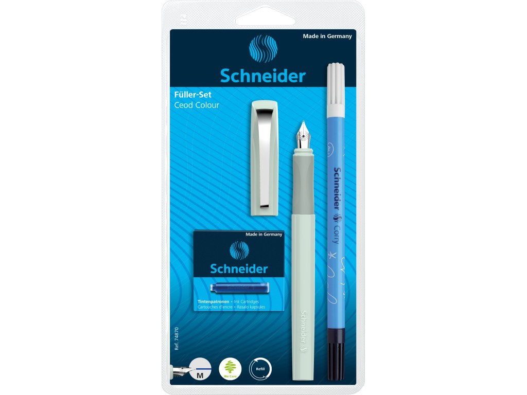 stilou schneider Set Stilou Schneider Ceod + Pic Corry + 6 patroane cerneala