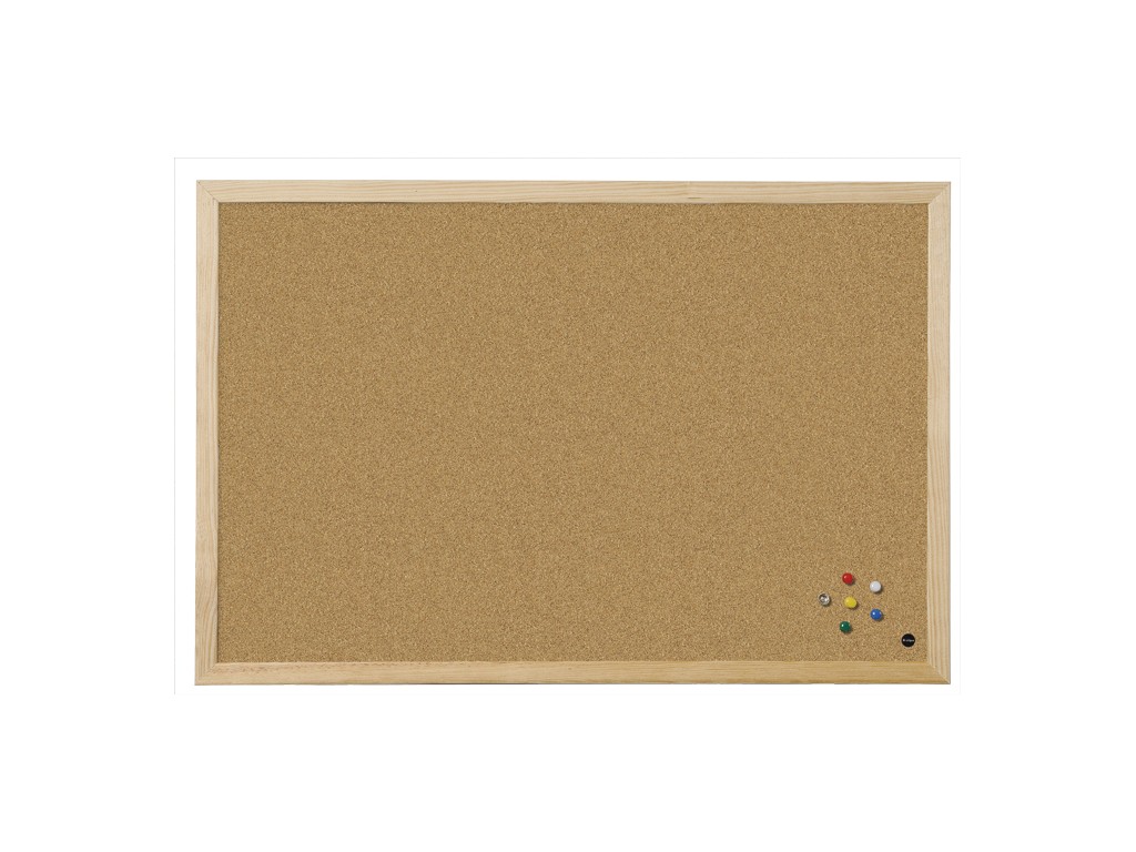 Panou pluta cu rama din lemn 150x100 cm