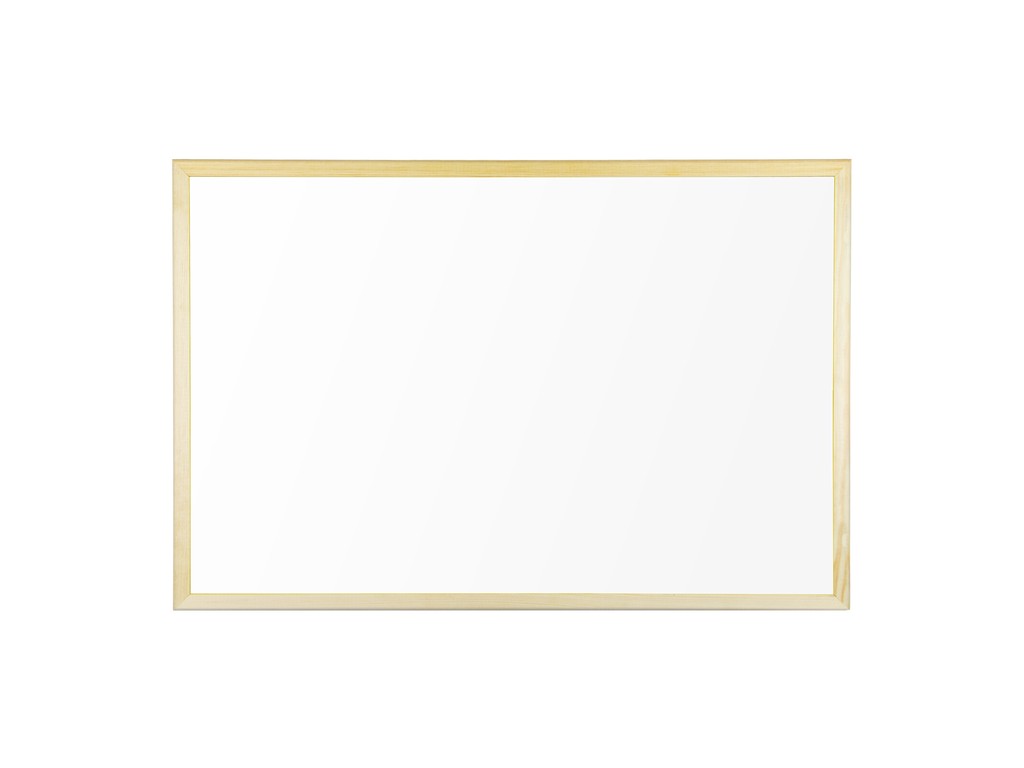 Whiteboard magnetic cu rama din lemn 60 x 40 cm Bi-silque
