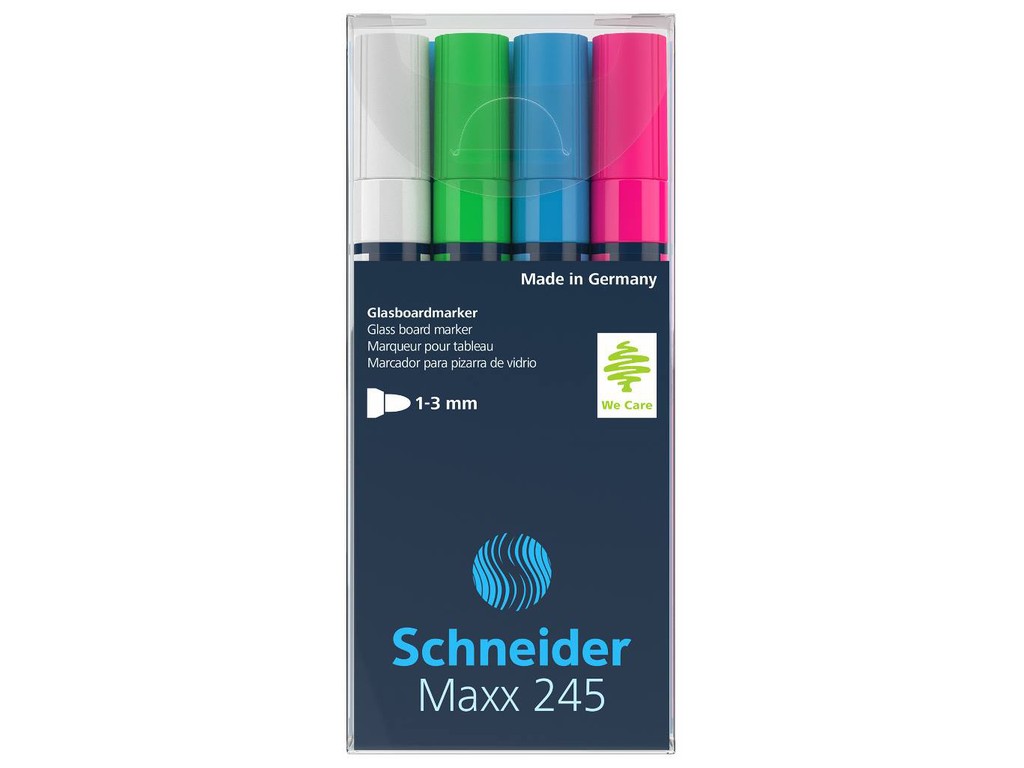 Marker pentru sticla Schneider Maxx 245 4/set
